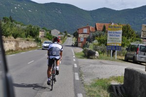 Marcel auf dem Weg durch die Provence