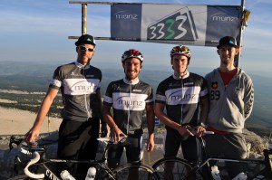 Gipfel - natürlich mit Banner