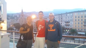 Abfahrt. Im Hintergrund lassen wir Bastia zurück!