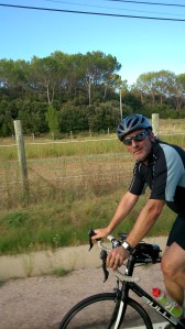 Rainer auf dem Weg zum Zielpunkt des Etappenabschnittes für den heutigen Tag