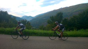 Letzter Anstieg des Tages für die beiden - Marcel und Adrian