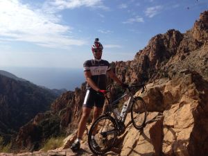 Christian bei seinem letzten Etappenabschnitt. 